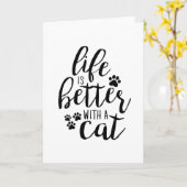 Das Leben ist besser, wenn ein Hund ein Hund Zielv Karte (Gelbe Blume)