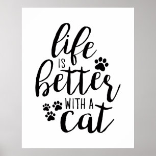 Das Leben ist besser, wenn ein Hund ein Hund Zielv Poster