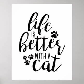 Das Leben ist besser, wenn ein Hund ein Hund Zielv Poster