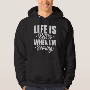 Das Leben ist besser, wenn ich Dart Player Darts b Hoodie