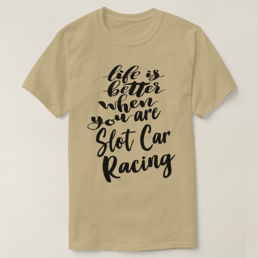 Das Leben ist besser, wenn man Auto fahren fährt T-Shirt (Design vorne)