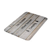 Das Leben ist besser, wenn man Camping ist Badematte (Schrägansicht)