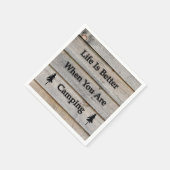 Das Leben ist besser, wenn man Camping ist Serviette (Ecke)