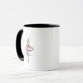 Das Leben ist besser, wenn man mit rosa Ballerina Tasse (Vorderseite Links)