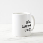 Das Leben ist besser, wenn man steche - Tanzlehrer Kaffeetasse (VorderseiteRechts)