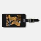 Das Leben ist besser, wenn man Tanz ausrichten kan Gepäckanhänger (Vorderseite horizontal)