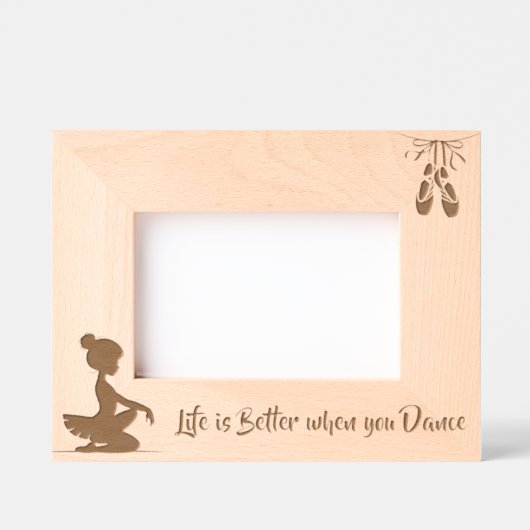 Das Leben ist besser, wenn man tanzt Geätzte Rahmen (Vorderseite)