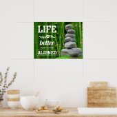 Das Leben ist besser, wenn man Zen Chiro ausrichte Poster (Küche)