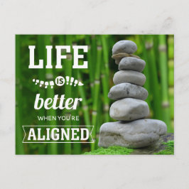 Das Leben ist besser, wenn man Zen Chiro ausrichte Postkarte