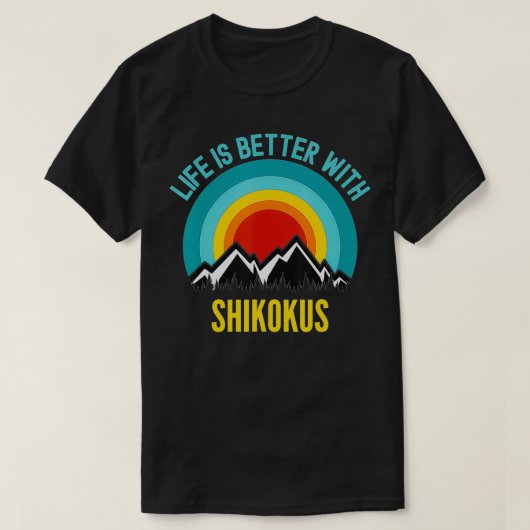 Das Leben ist besser, wenn Shikoku Hundebesitzer G T-Shirt (Design vorne)