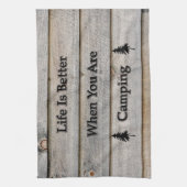 Das Leben ist besser, wenn Sie Camping sind Handtuch (Vertikal)