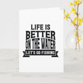 DAS LEBEN IST BESSER, WENN SIE "FISCHFISCHFISCH" E KARTE (Gelbe Blume)