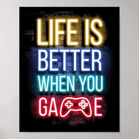 Das Leben ist besser, wenn U Game Controller Video Poster (Vorne)