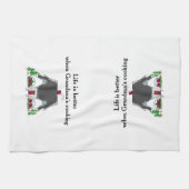 Das Leben ist besser, wenn Weihnachten kocht Geschirrtuch (Horizontal)