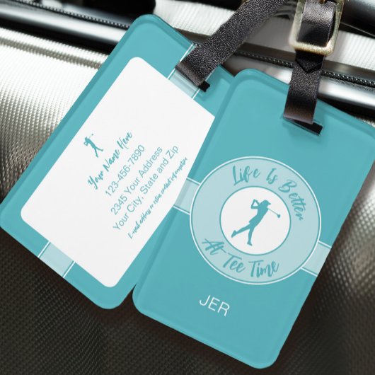 Das Leben ist besser zur Teezeit Personalisierter  Gepäckanhänger