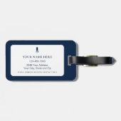 Das Leben ist besser zur Teezeit Personalisierter  Gepäckanhänger (Rückseite horizontal)