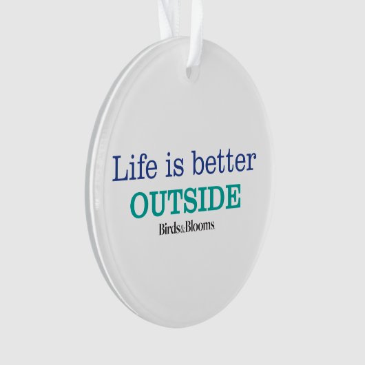 Das Leben ist bessere Außenseite Ornament (Vorderseite)