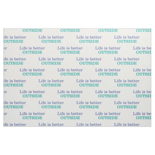 Das Leben ist bessere Außenseite Stoff (Fat Quarter (45,7 x 55,9 cm))