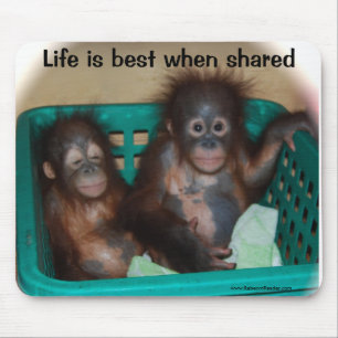 Das Leben ist beste Zusammengehörigkeits-Liebe Mousepad