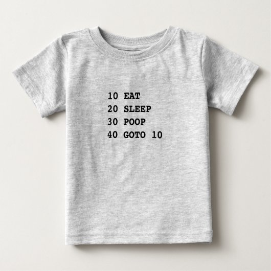 Das Leben ist Bio Baby T-shirt (Vorderseite)