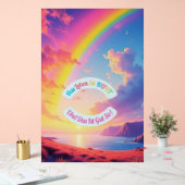 Das Leben ist BUNT Acrylschild (Hochzeit)