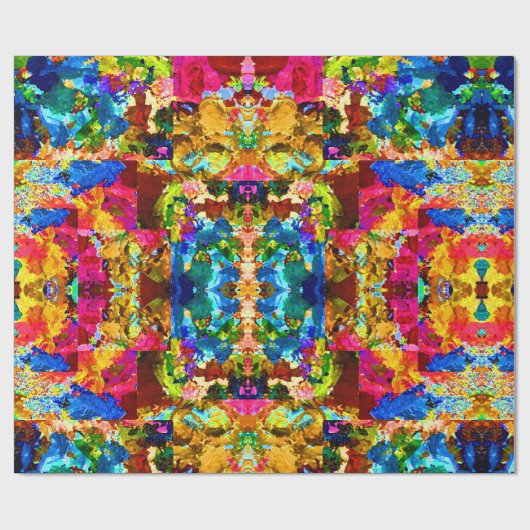 Das Leben ist bunt Geschenkpapier (Flach)