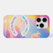Das Leben ist BUNT iPhone Hülle (Rückseite (Horizontal))