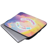 Das Leben ist Bunt Laptopschutzhülle (Vorne Knopf)