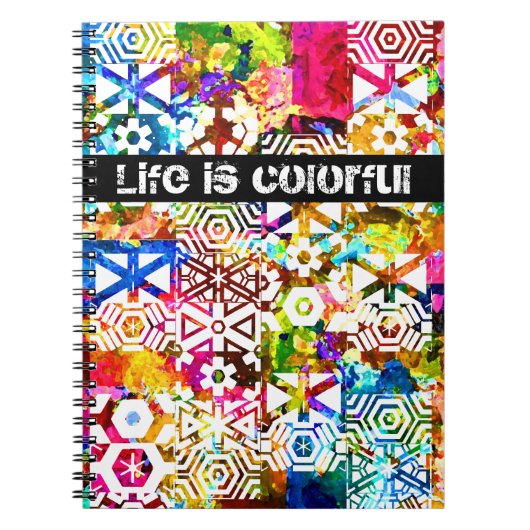 Das Leben ist bunt Notizblock (Vorderseite)