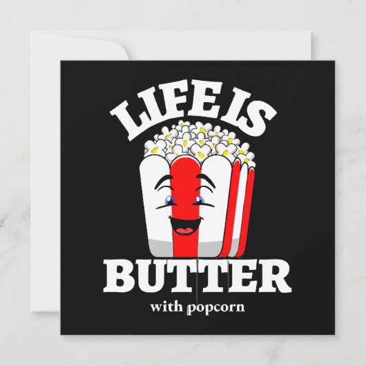 Das Leben ist Butter mit Popcorn (Vorderseite)
