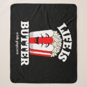 Das Leben ist Butter mit Popcorn Sherpadecke (Vorderseite)