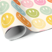 Das Leben ist Cool lächelndes Gesichtspackpapier Geschenkpapier (Rolleneckpunkt)