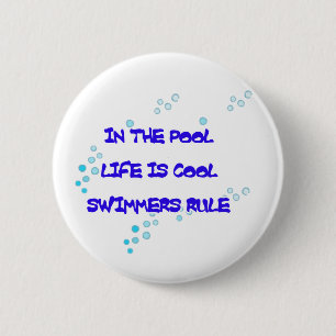 Das Leben ist cooler runder Knopf Button