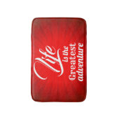 Das Leben ist das Bestste Abenteuer Badematte (Vorderseite Vertikal)