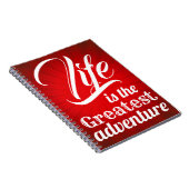 Das Leben ist das Bestste Abenteuer Notizblock (Rechte Seite)