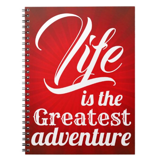 Das Leben ist das Bestste Abenteuer Notizblock (Vorderseite)