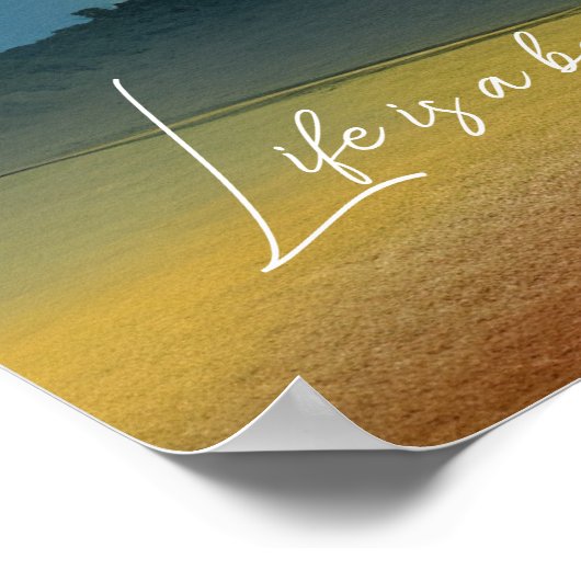 Das Leben ist das Gleichgewicht, das Rumi zitiert  Poster (Ecke)