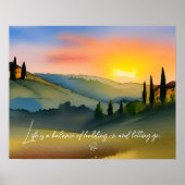 Das Leben ist das Gleichgewicht, das Rumi zitiert Poster (Vorne)