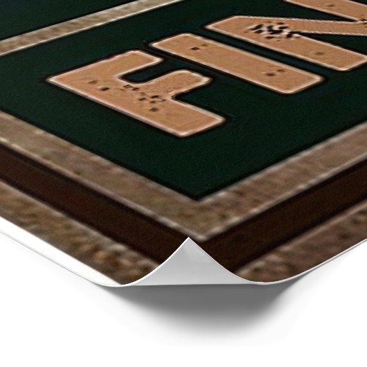 Das Leben ist das, was du backst Poster (Ecke)