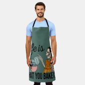 Das Leben ist das, was du backst Schürze (Getragen)