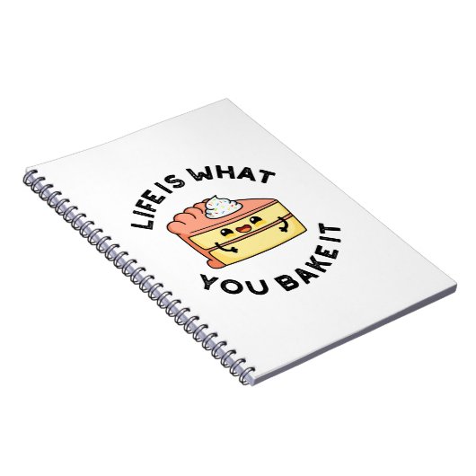 Das Leben ist das, was du dir den lustigen Kuchenp Notizblock (Rechte Seite)