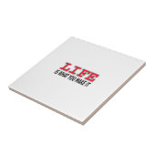 Das Leben ist das, was man macht Fliese (Seite)