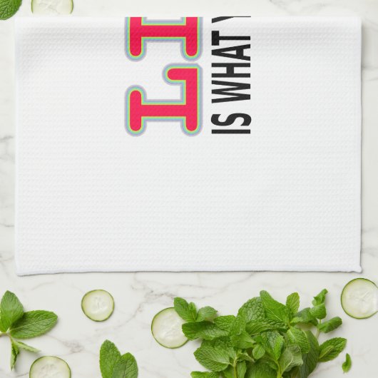 Das Leben ist das, was man macht Handtuch (Gefaltet)