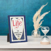 Das Leben ist das, was wir machen Fotoplatte (Seite)