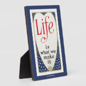 Das Leben ist das, was wir machen Fotoplatte (Seite)