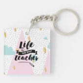 Das Leben ist der beste Lehrer Schlüsselanhänger (Rückseite)