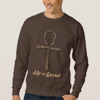 Das Leben ist der ewige alte ägyptische Ankh Sweatshirt