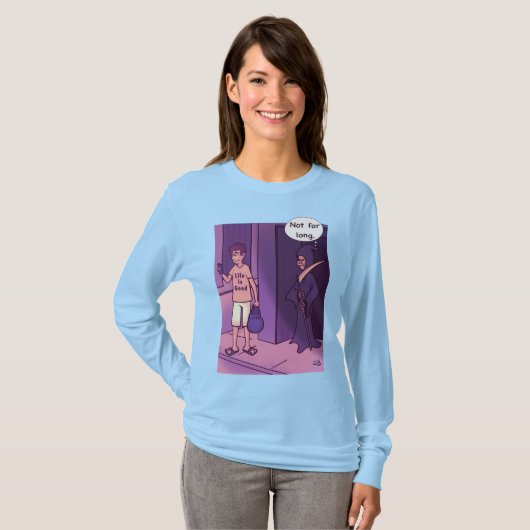 Das Leben ist der lange T - Shirt guter Frauen (Vorne ganz)