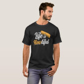 Das Leben ist der schöne Harmonica Player T-Shirt (Vorne ganz)