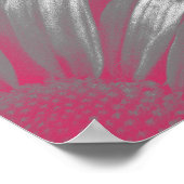 Das Leben ist die Blume - Pink Daisy Poster (Ecke)